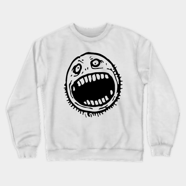 Angry Ball Crewneck Sweatshirt by CrankyPete Tees